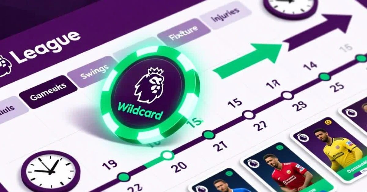 Best time to use FPL wildcard in Premier League season