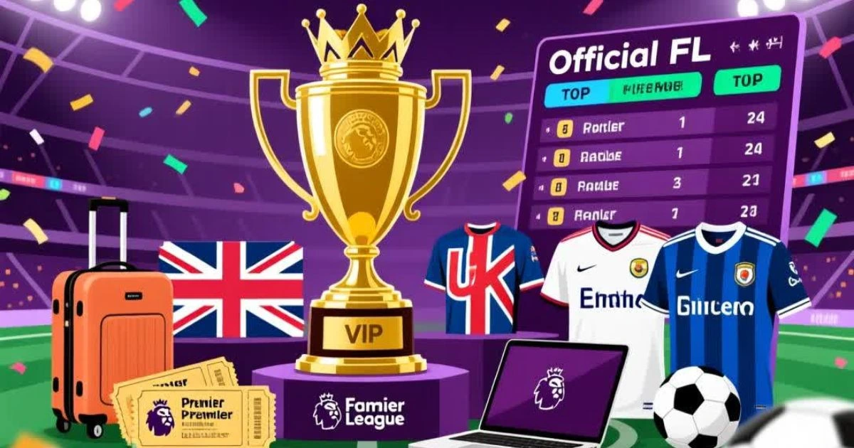 Fantasy Premier League prizes including trophies, merchandise, and VIP match experiences