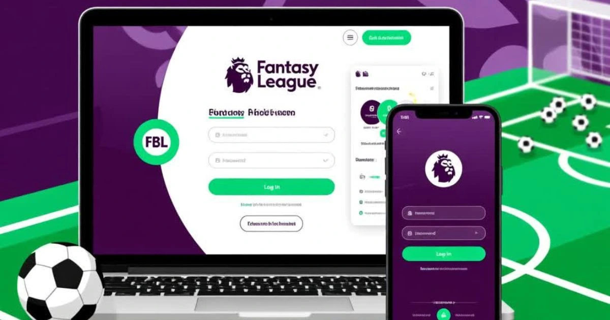 FPL login screen showing Fantasy Premier League sign-in process