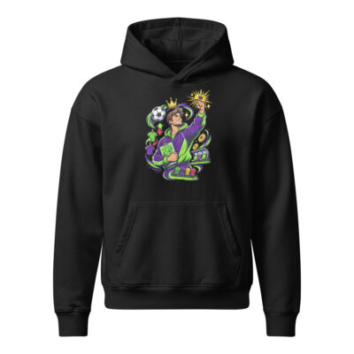 Unisex relaxed mid-weight hooded sweatshirt