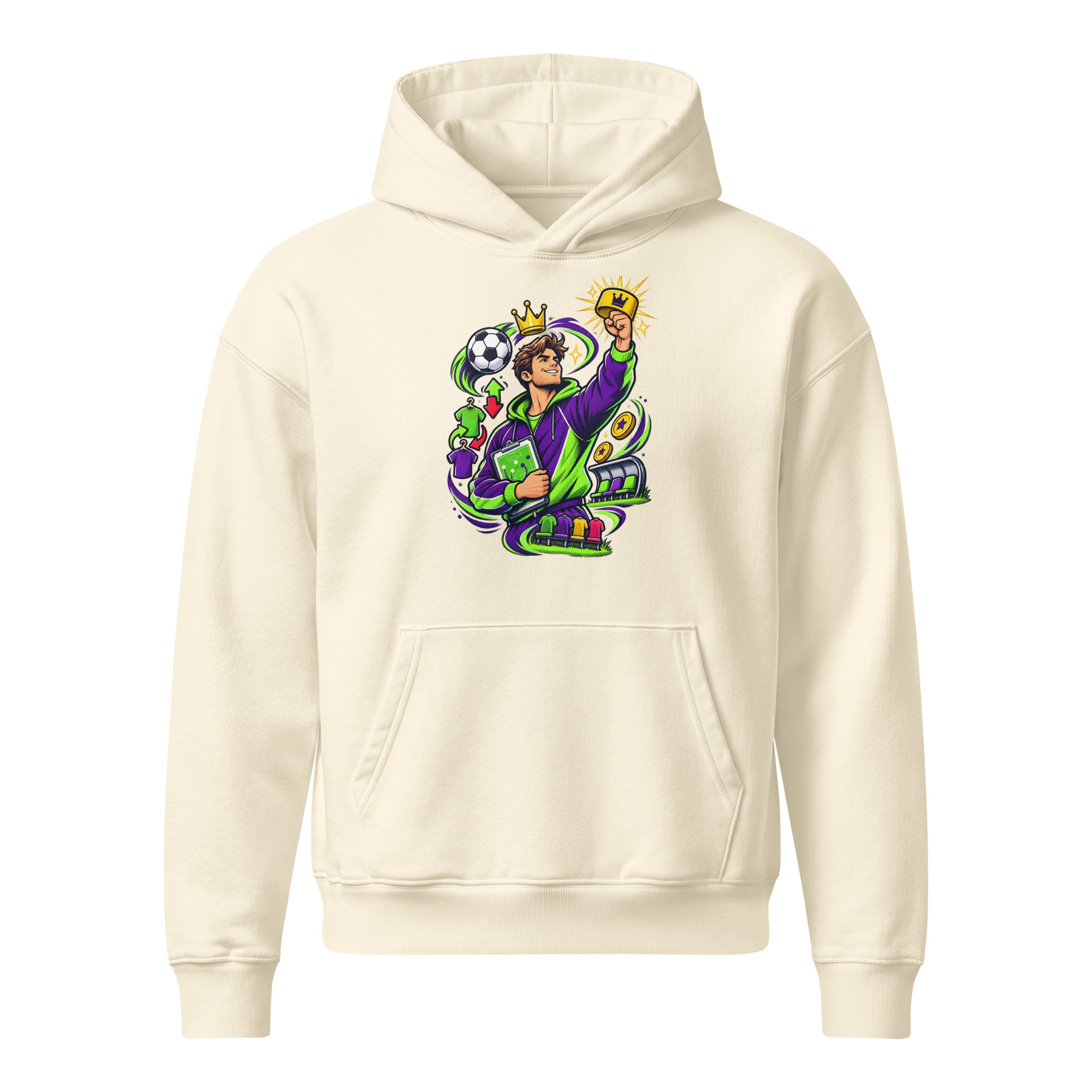 Unisex relaxed mid-weight hooded sweatshirt - Image 6
