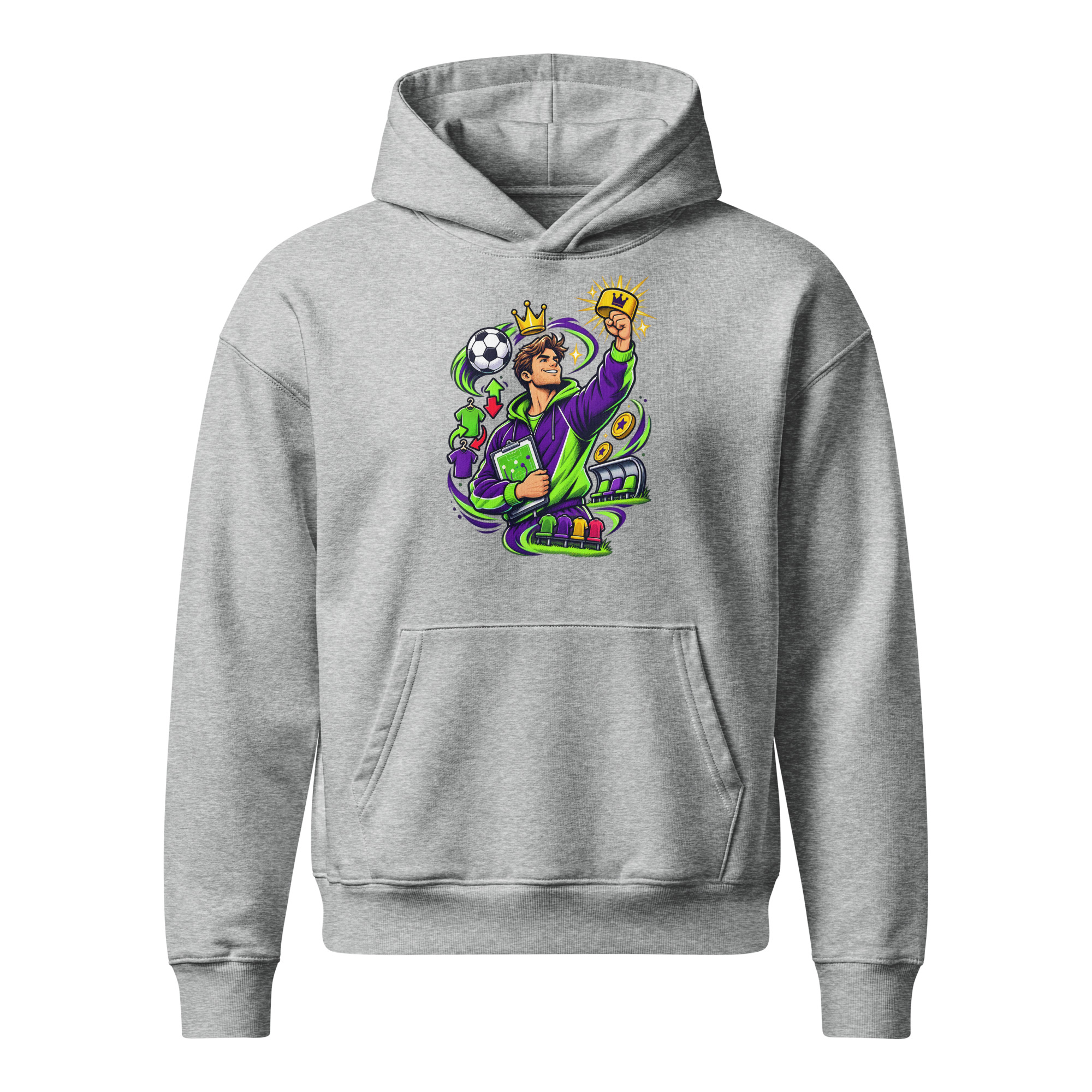 Unisex relaxed mid-weight hooded sweatshirt - Image 4