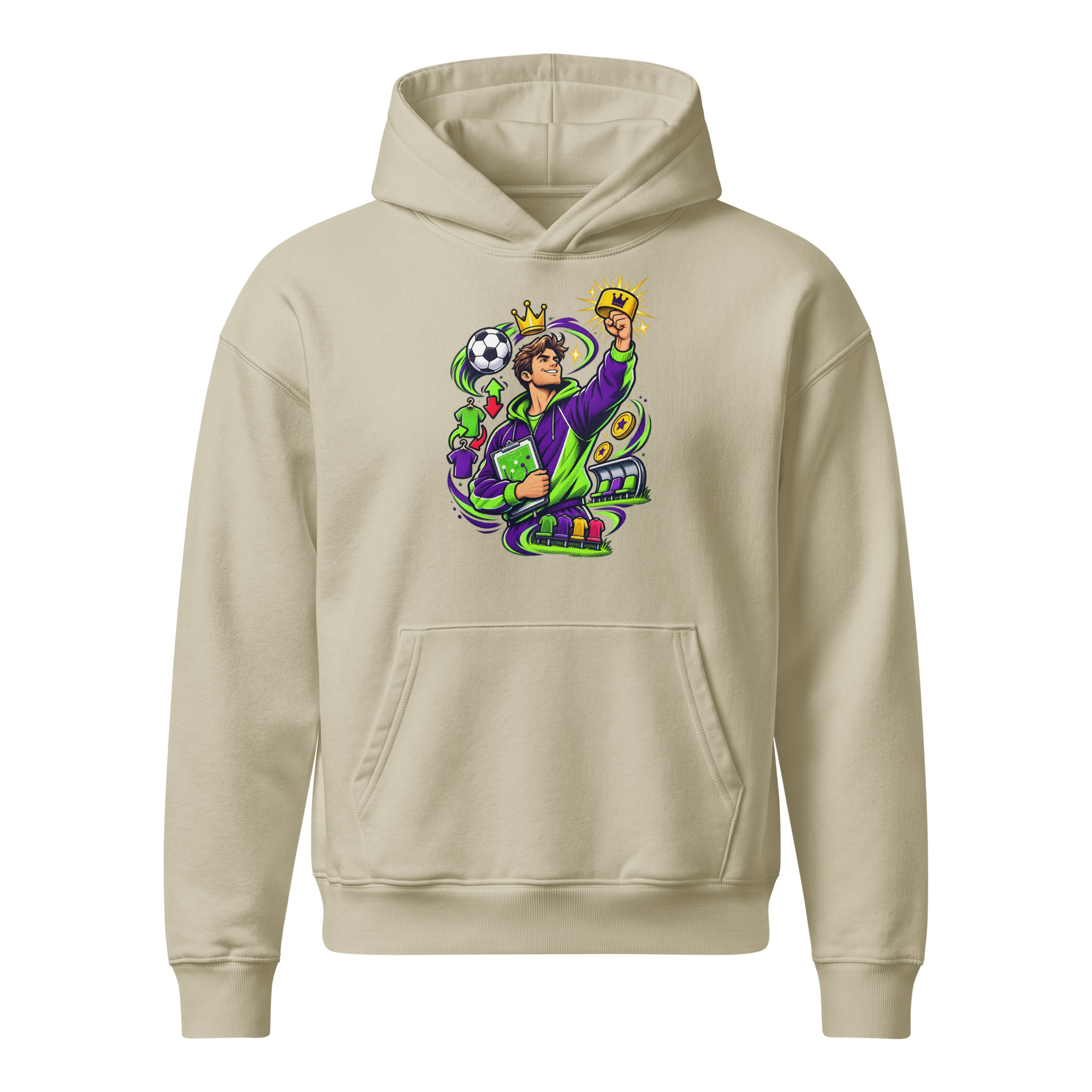 Unisex relaxed mid-weight hooded sweatshirt - Image 3