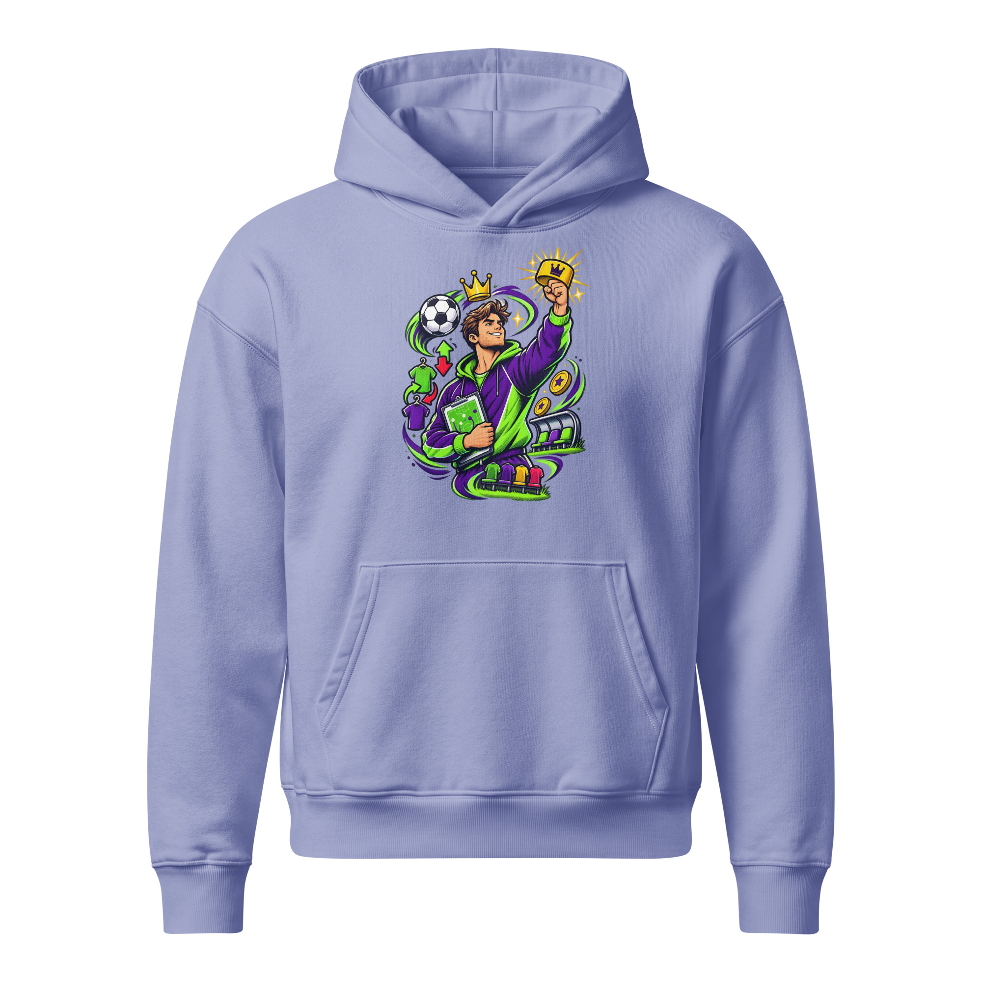 Unisex relaxed mid-weight hooded sweatshirt - Image 2