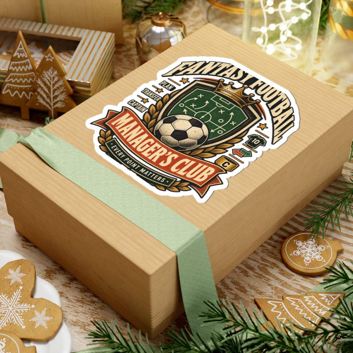 Fantasy Football Manager's Club Sticker — Soccer Crest Kiss-Cut Decal - Image 9