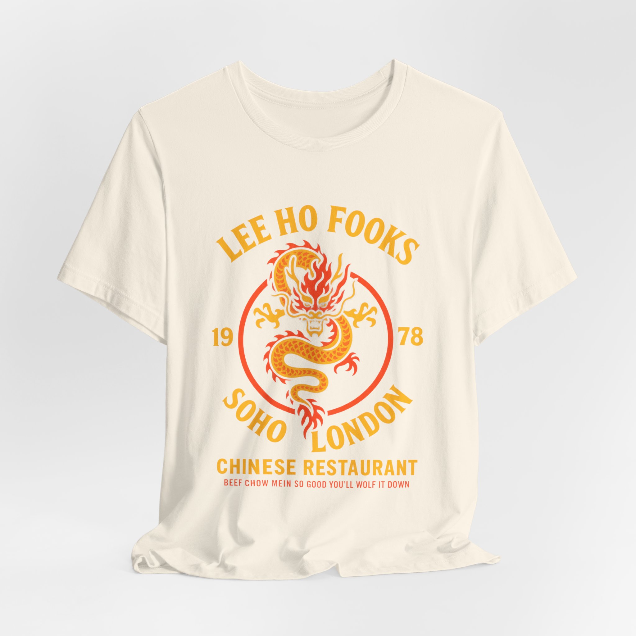 Dragon Crest Tee — "Lee Ho Fooks Soho London" Vintage Chinese Restaurant T‑Shirt - Image 12