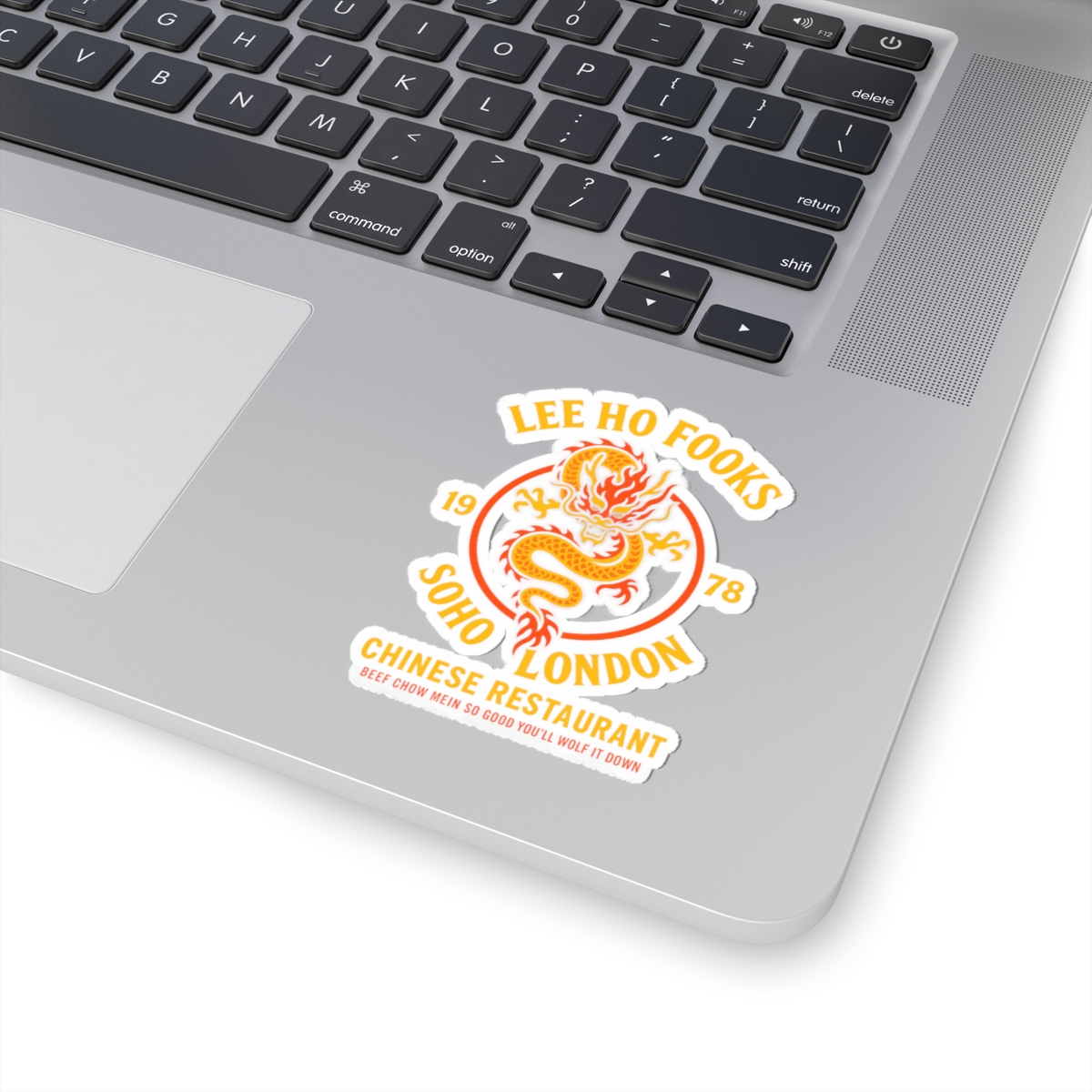Kiss-Cut Sticker — "Lee Ho Fooks Soho London" Vintage Dragon Chinese Restaurant Decal - Image 2