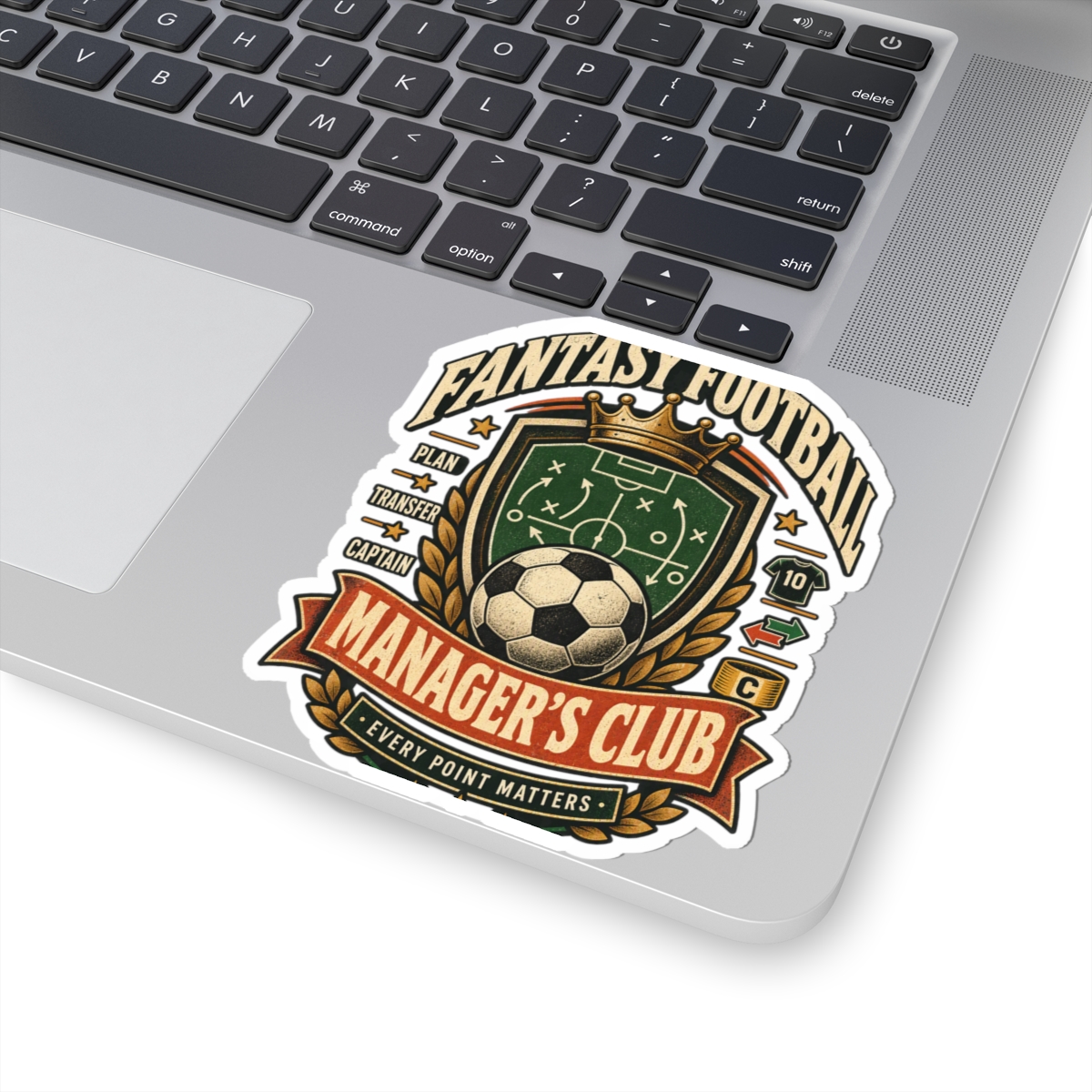 Fantasy Football Manager's Club Sticker — Soccer Crest Kiss-Cut Decal - Image 5