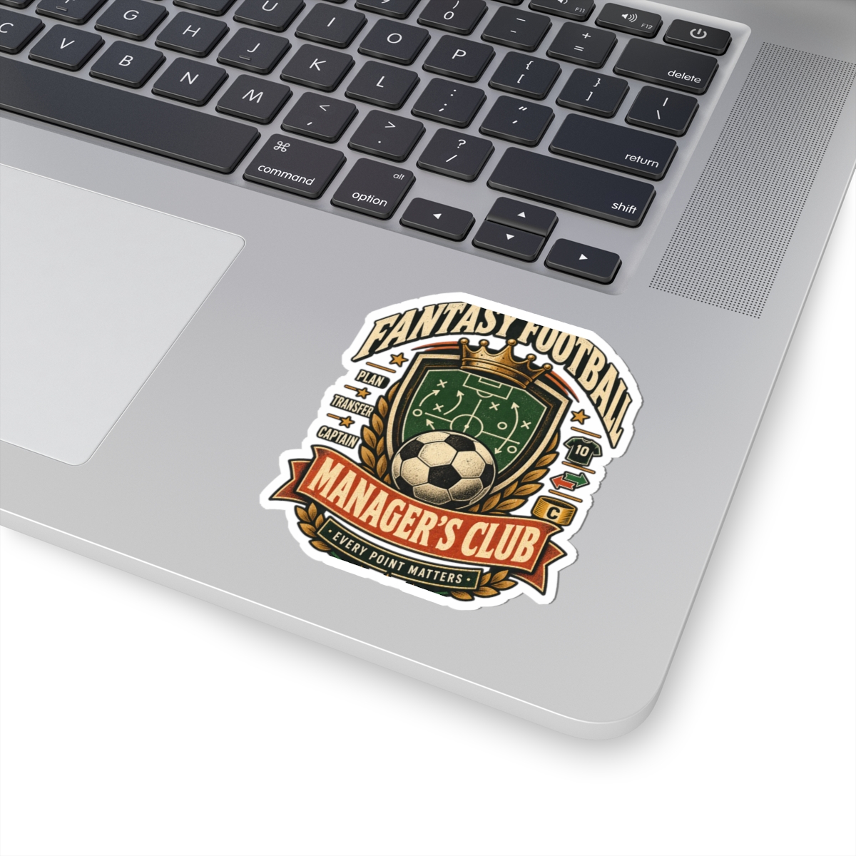 Fantasy Football Manager's Club Sticker — Soccer Crest Kiss-Cut Decal - Image 2