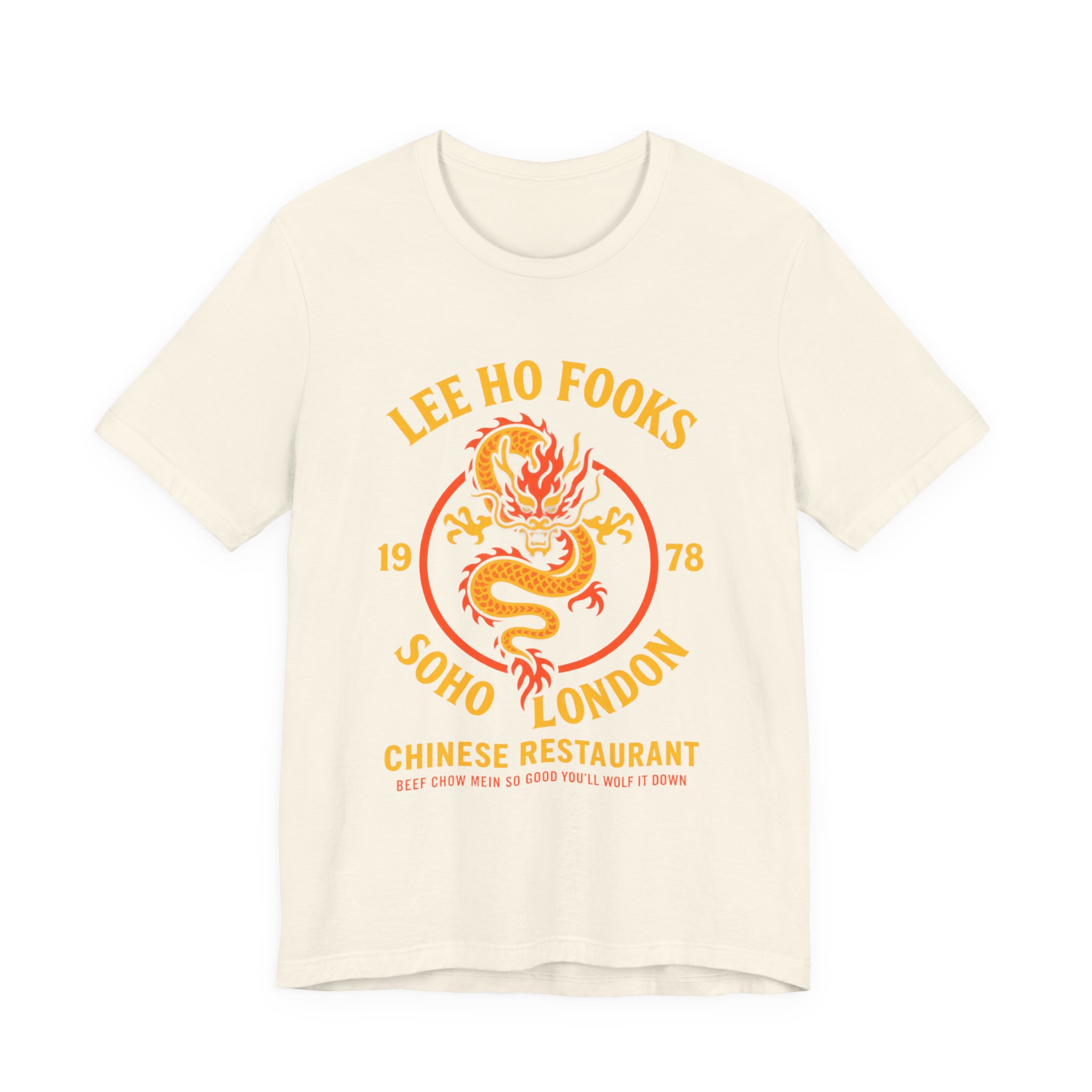 Dragon Crest Tee — "Lee Ho Fooks Soho London" Vintage Chinese Restaurant T‑Shirt - Image 9