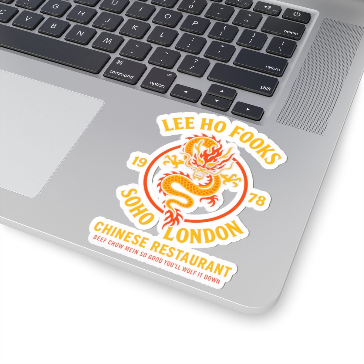 Kiss-Cut Sticker — "Lee Ho Fooks Soho London" Vintage Dragon Chinese Restaurant Decal - Image 5