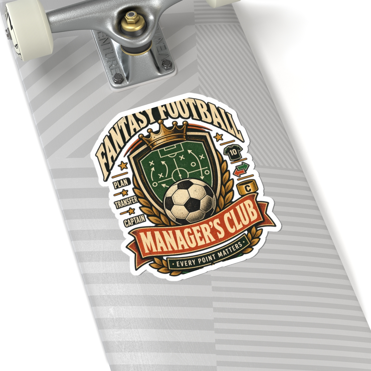 Fantasy Football Manager's Club Sticker — Soccer Crest Kiss-Cut Decal - Image 8