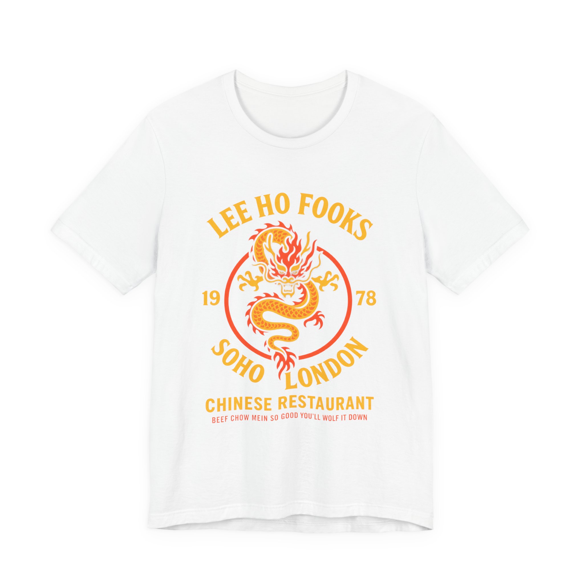 Dragon Crest Tee — "Lee Ho Fooks Soho London" Vintage Chinese Restaurant T‑Shirt